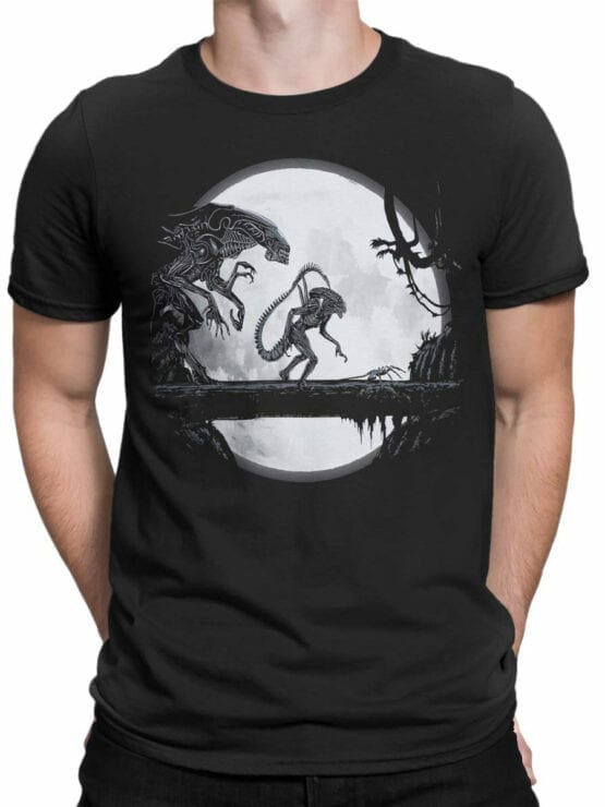 1751 Night T Shirt Alien T Shirt Front Man