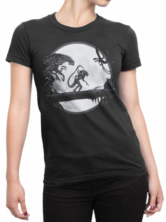 1751 Night T Shirt Alien T Shirt Front Woman