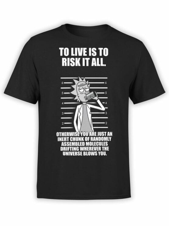1768 Risk Rick and Morty T Shirt Front