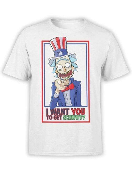 1778 I Want You Rick and Morty T Shirt Front