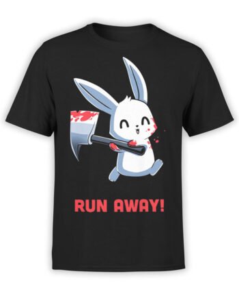 1794 Rabbit Run Away T Shirt Front