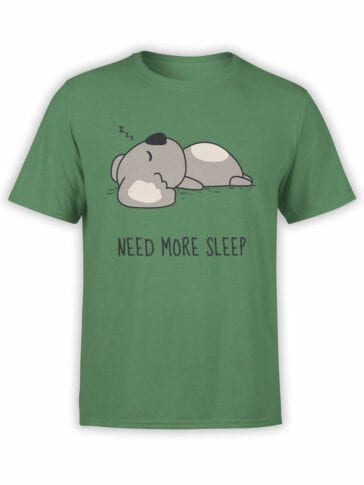 1795 Koala Need For Sleep T Shirt Front
