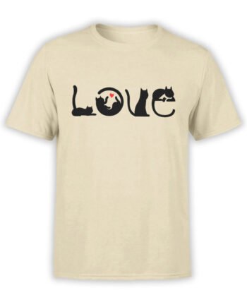 1796 Love Cats T Shirt Front