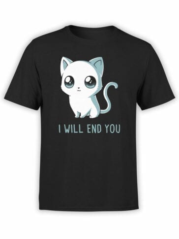 1805 Cute Funny Cat T Shirt Front