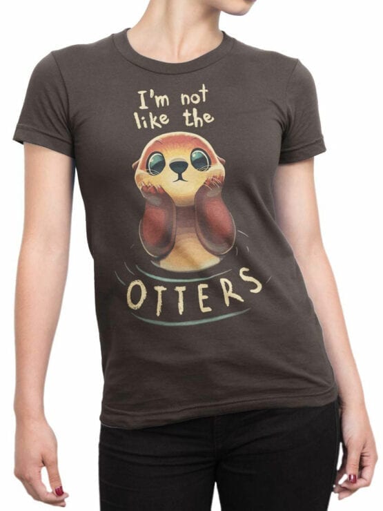 1806 Like the Otters T Shirt Front Woman