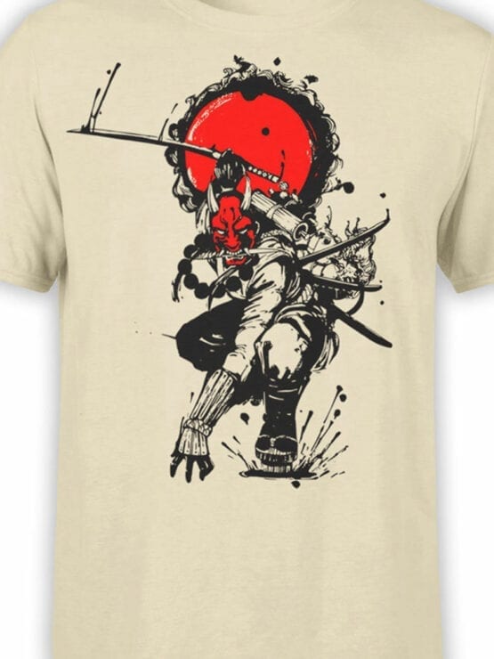 1823 Devil Samurai T Shirt Front Color
