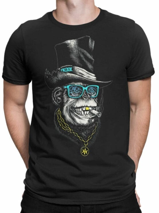 1826 OkDok Mr Monkey T Shirt Front Man