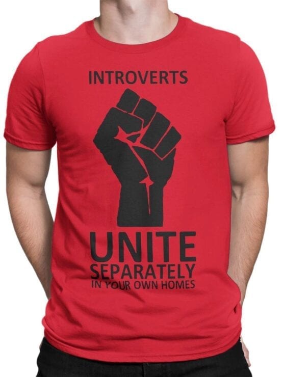 1835 Introverts T Shirt Front Man
