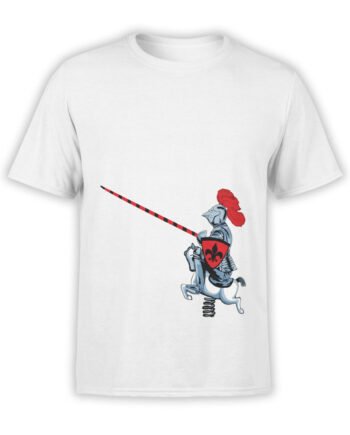 1836 Cute Knight T Shirt Front