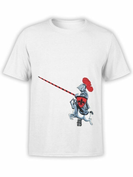 1836 Cute Knight T Shirt Front