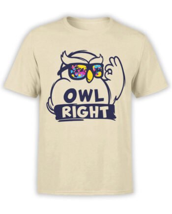 1837 Owl Right T Shirt Front