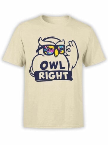 1837 Owl Right T Shirt Front