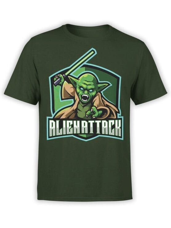 1849 Star Wars T Shirt Alien Attack Front