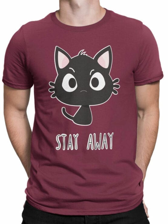1854 Stay Away T Shirt Front Man