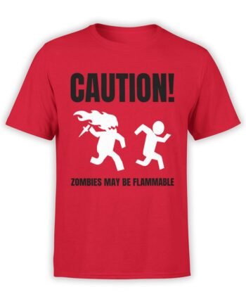 1866 Flammable Zombies T Shirt Front