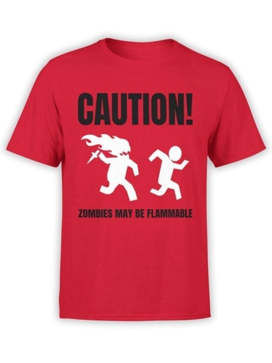 1866 Flammable Zombies T Shirt Front