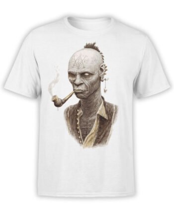 1882 Smoking Zombie T Shirt Front