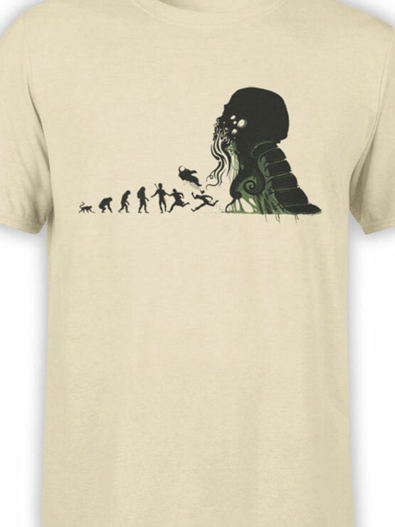 1883 Evolution of Cthulhu T Shirt Front Color