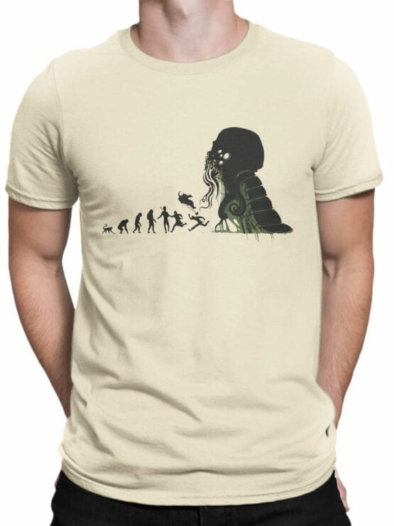 1883 Evolution of Cthulhu T Shirt Front Man