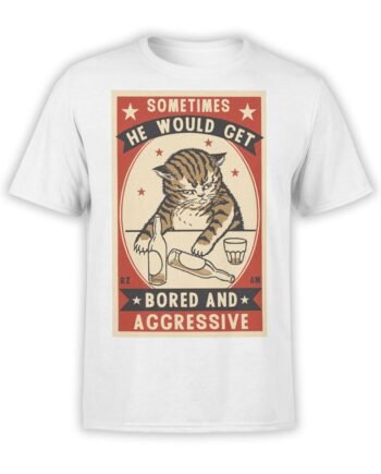 1886 Bored and Aggressive T Shirt Front