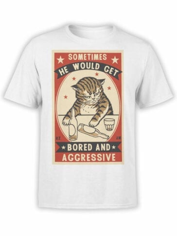 1886 Bored and Aggressive T Shirt Front