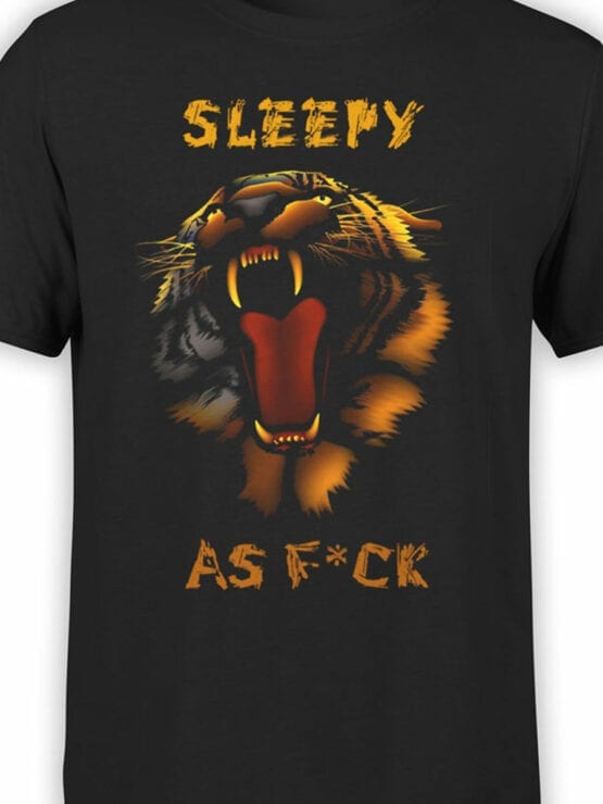 1896 Sleepy Tiger T Shirt Front Color