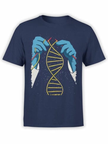 1898 Knitting DNA T Shirt Front