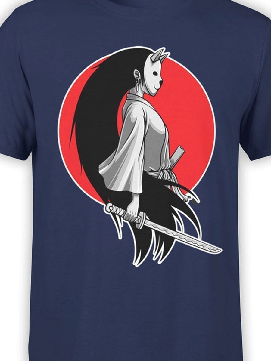 1945 Girl Samurai T Shirt Front Color