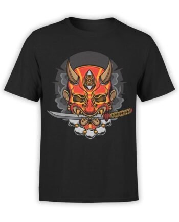 1949 Evil Samurai Mask T Shirt Front