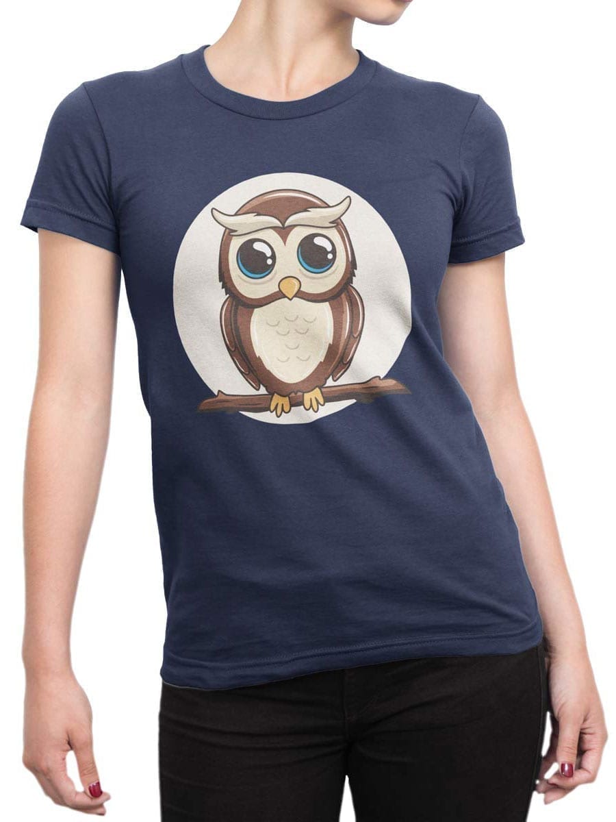 1951 Cute Owl T Shirt Front Woman