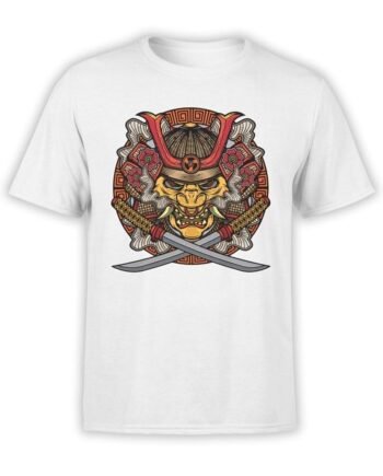 1957 Samurai Mask T Shirt Front