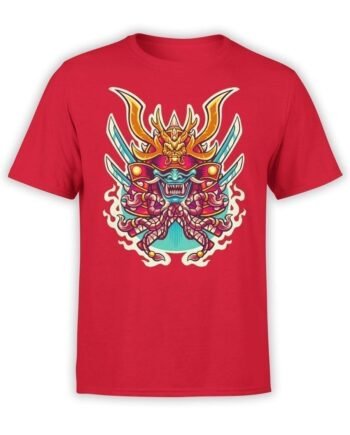 1964 Samurai Mask T Shirt Front