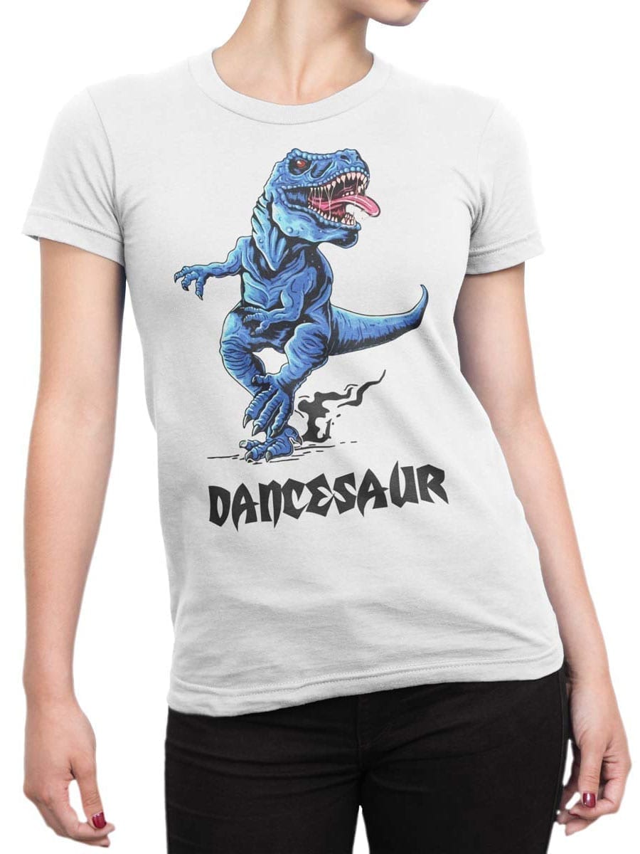 1973 Dancesaur T Shirt Front Woman