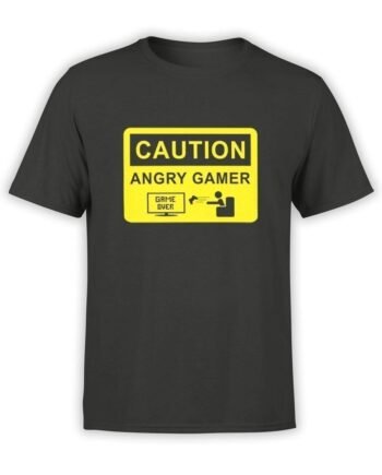 2030 Angry Gamer T Shirt Front
