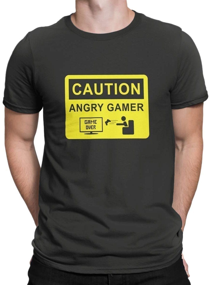 2030 Angry Gamer T Shirt Front Man
