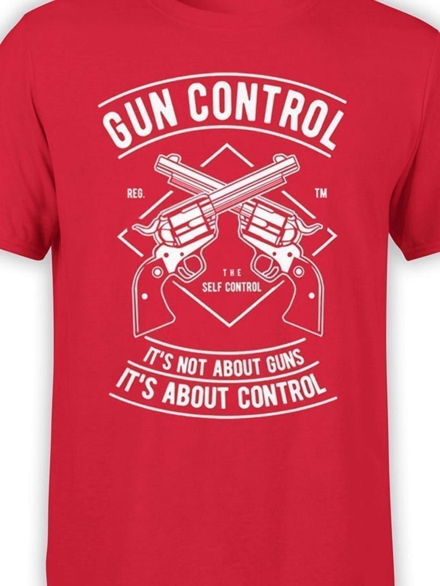 2031 Gun Control T Shirt Front Color
