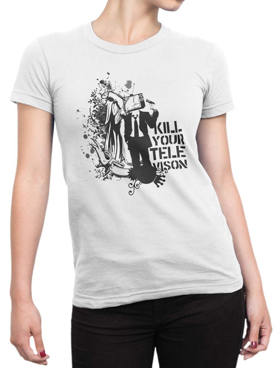 2036 Televison T Shirt Front Woman