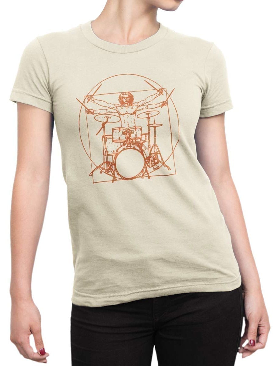 2042 Vitruvian Drumm T Shirt Front Woman