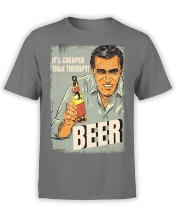 2046 Beer Therapy T Shirt Front