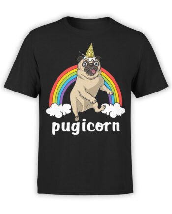 2061 UniPug Dogs T Shirt Front