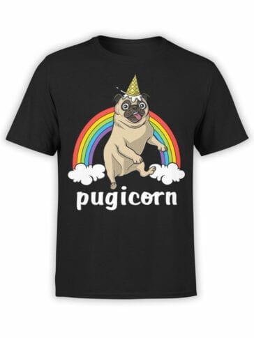 2061 UniPug Dogs T Shirt Front