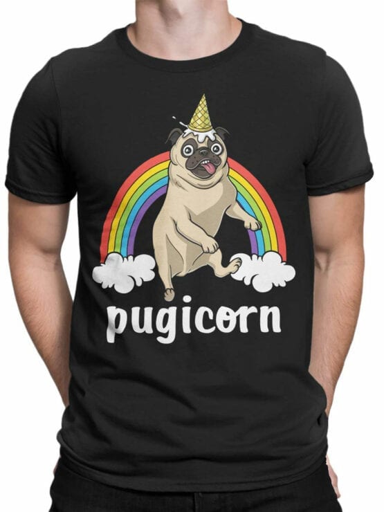 2061 UniPug Dogs T Shirt Front Man