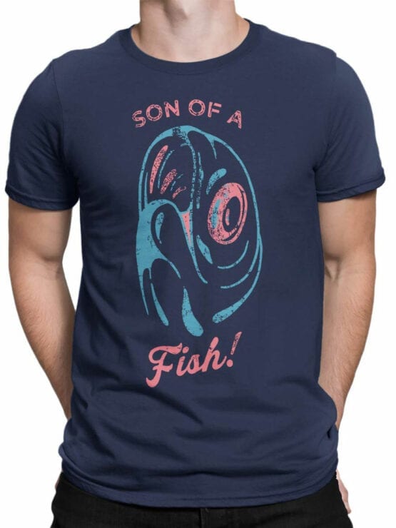2070 Funny Fish T Shirt Front Man
