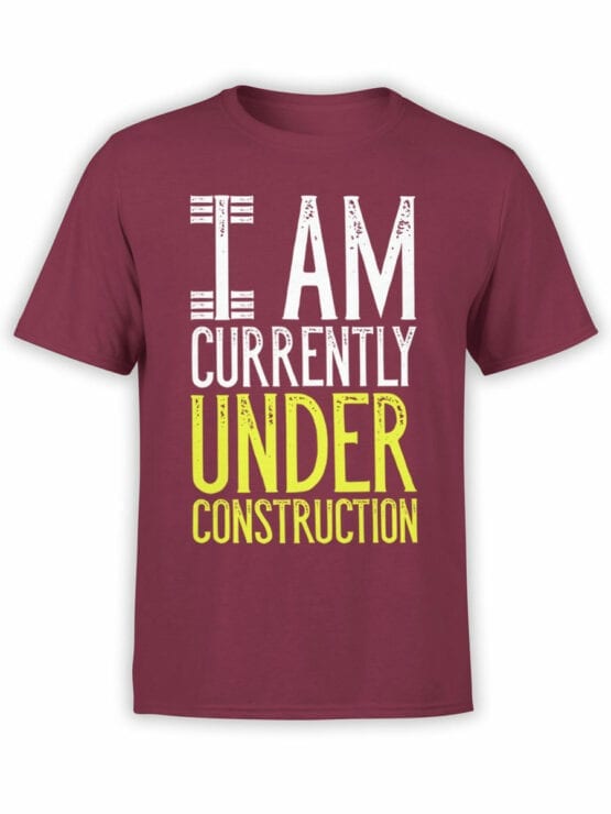 2072 Under Construction T Shirt Front