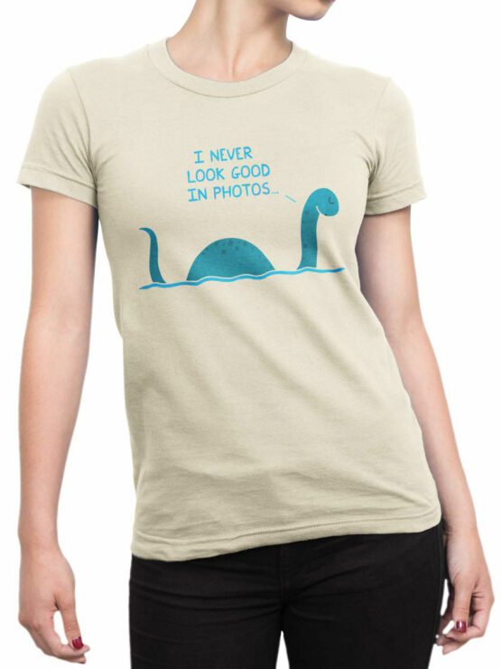 2088 Loch Ness Monster T Shirt Front Woman