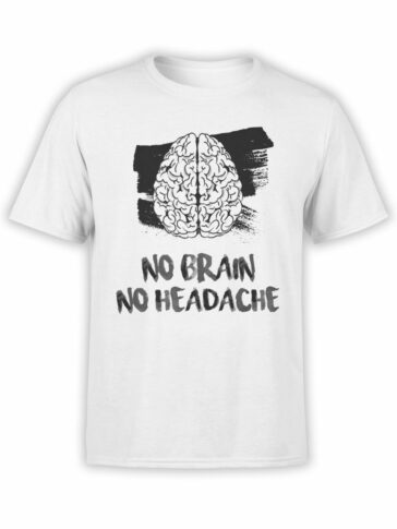 2092 No Headache T Shirt Front