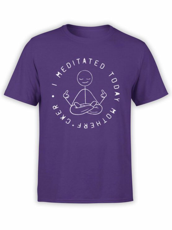 2094 Funny Meditation T Shirt Front