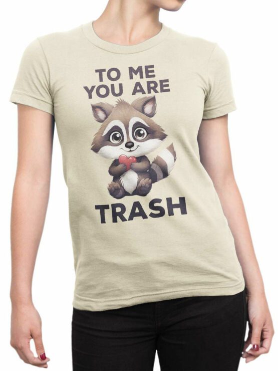 2097 Love Trash T Shirt Front Woman