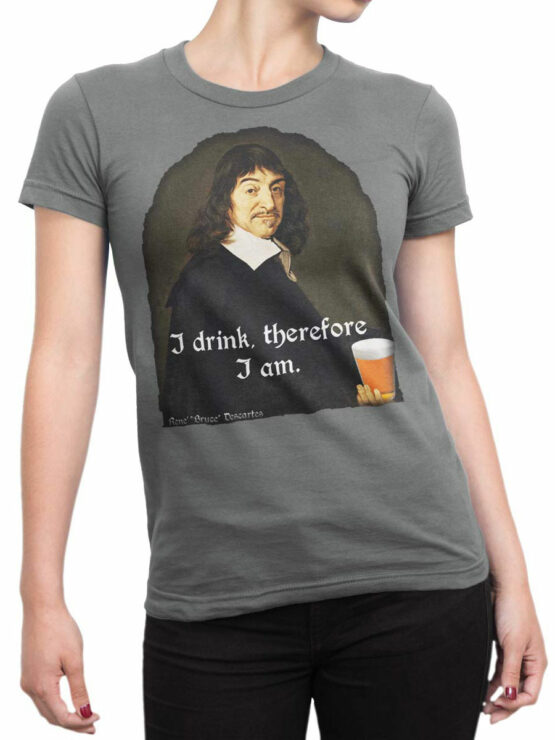 2103 Descartes T Shirt Front Woman
