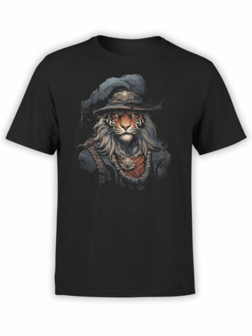 2107 Pirate Tiger T Shirt Front